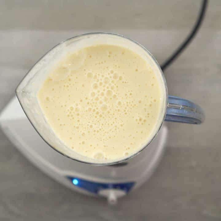 frothy pineapple smoothie