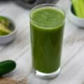 Cucumber juice in a glass