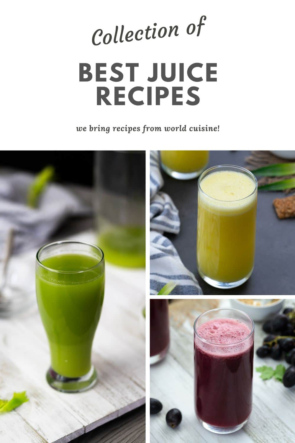 Collection of Juice Recipes
