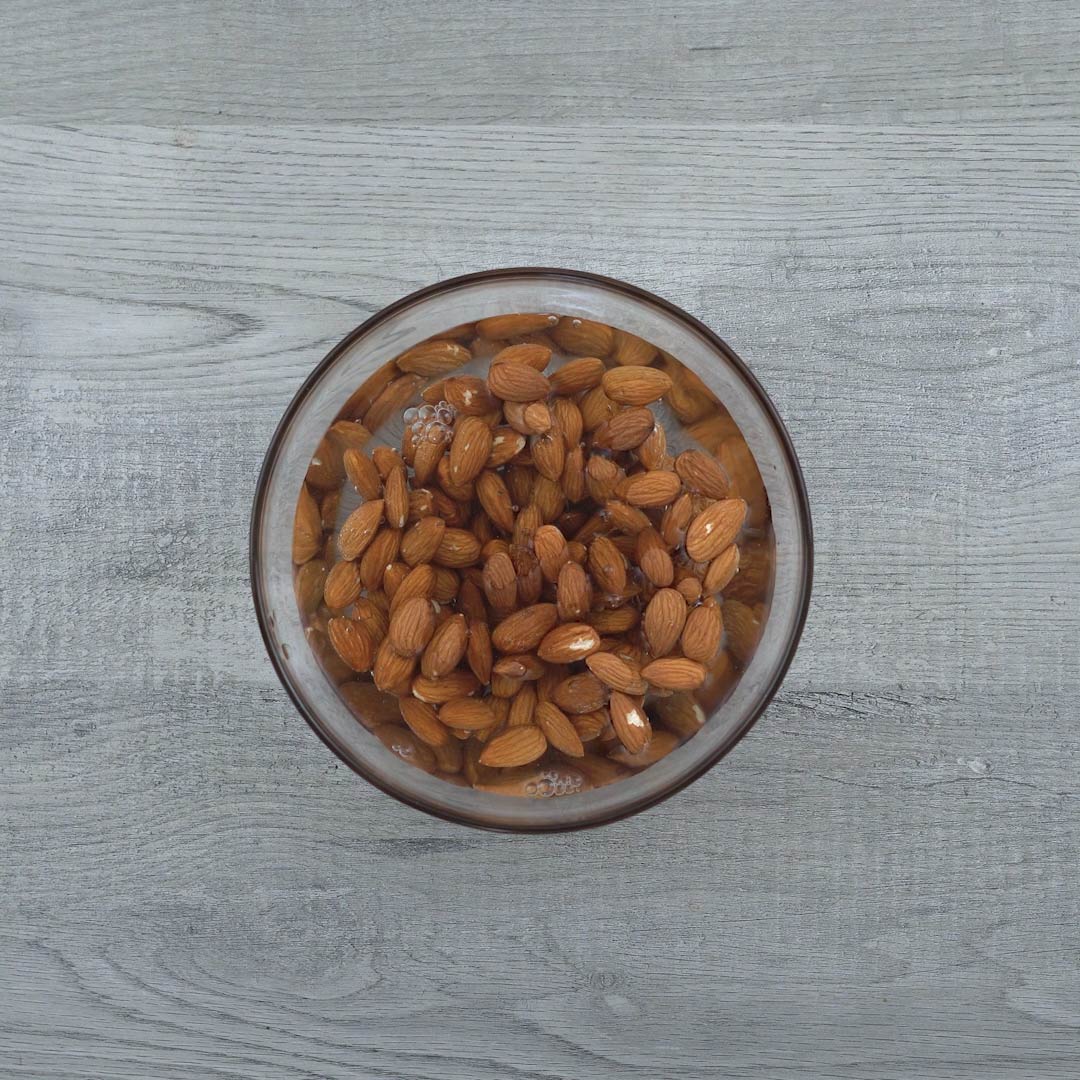 Soaked Almonds in water