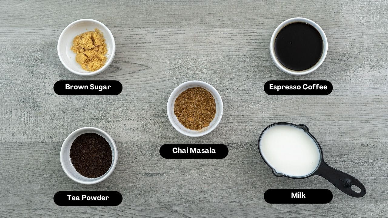 Dirty Chai Latte Ingredients