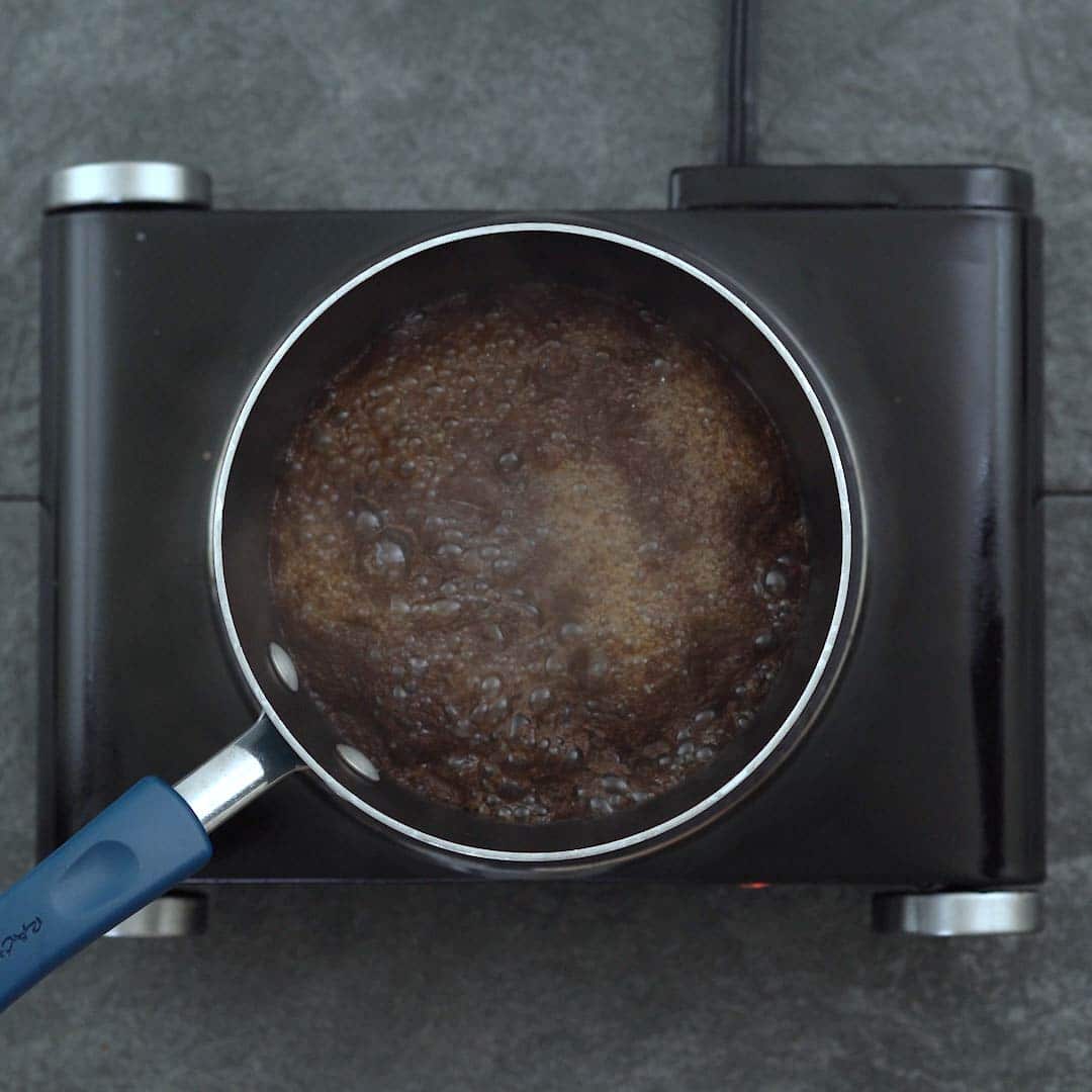 brewing tea in saucepan