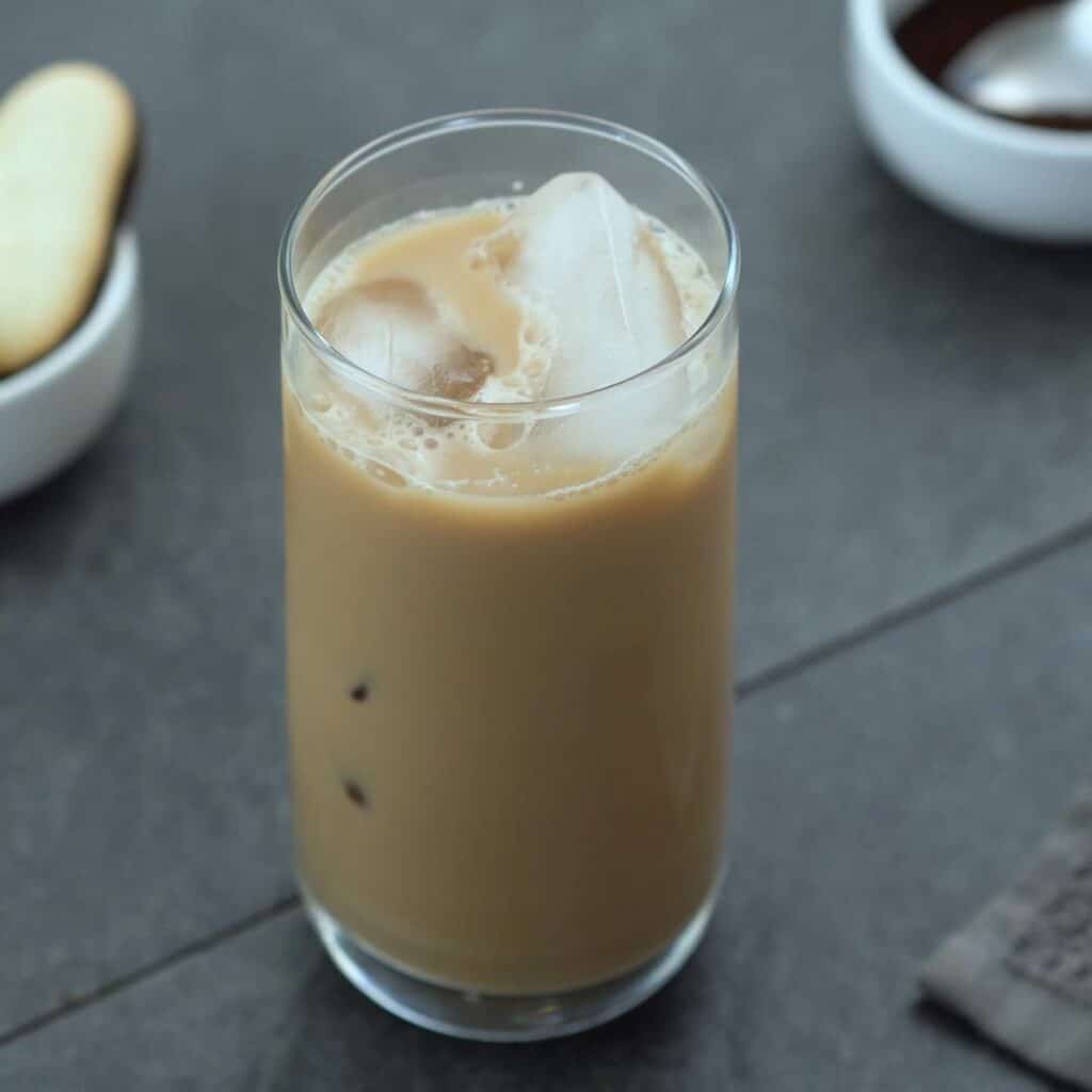 Served Vietnamese Coffee in a glass
