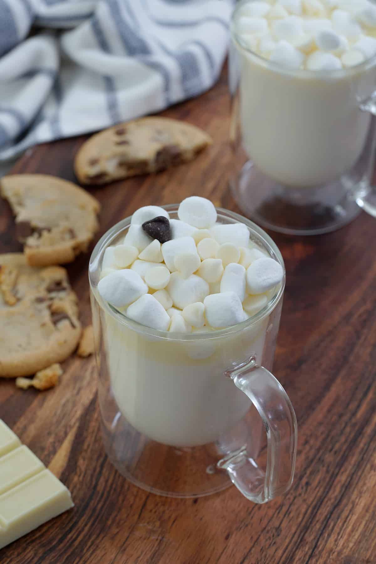 White Hot Chocolate in a cup