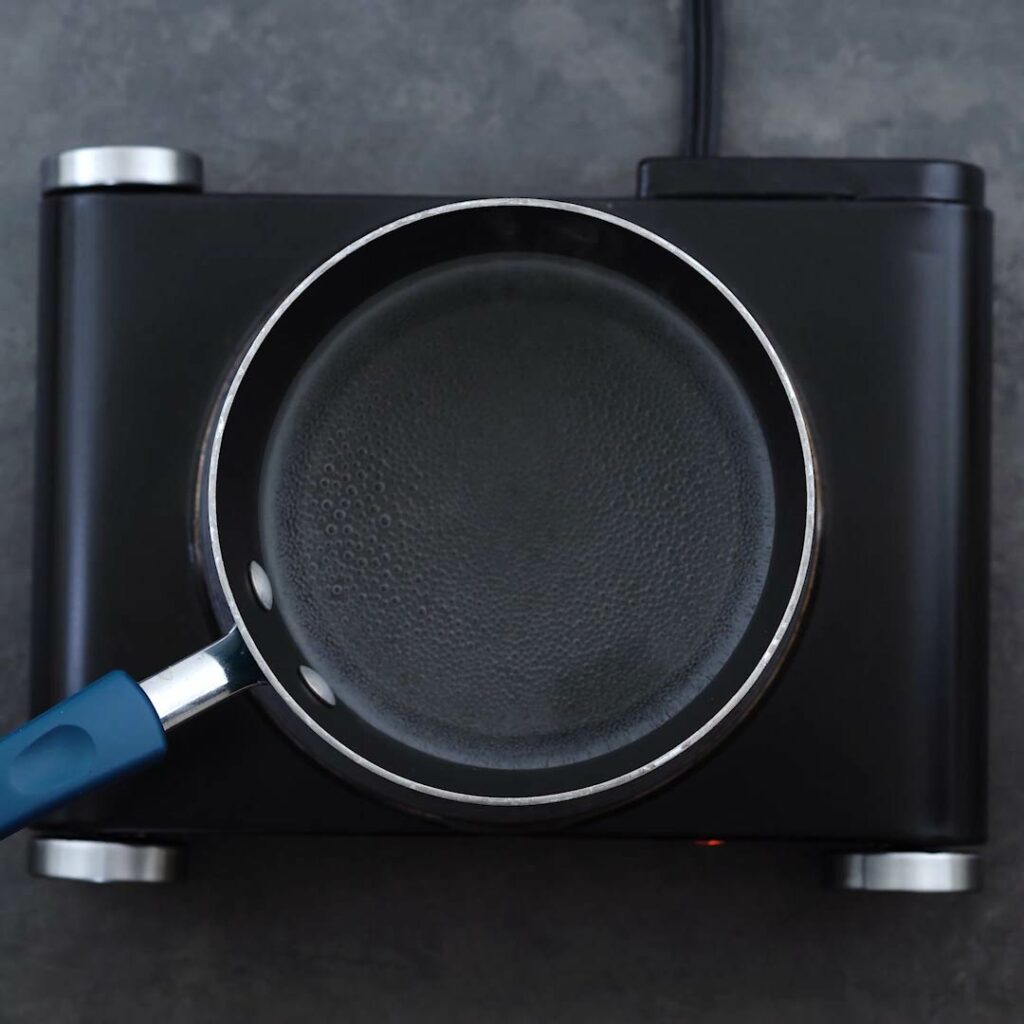 Water boiling in a saucepan