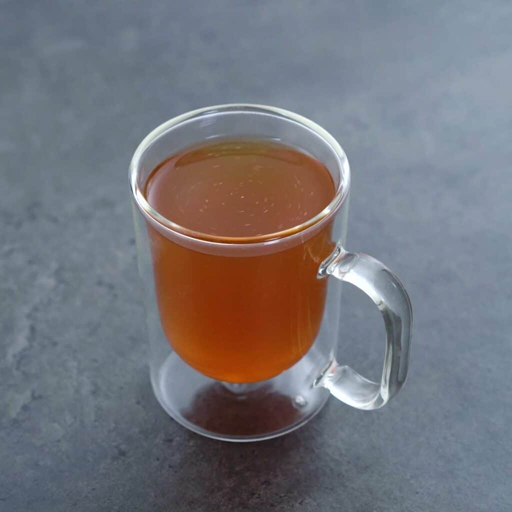 Honey Lemon Tea served in a serving cup